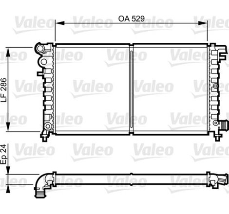 Radiator motor CITROEN SAXO. PEUGEOT 106 II. 106 II-HATCHBACK 1.5D - Valeo-731530