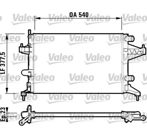 Radiator motor OPEL COMBO TOUR. COMBO-MINIVAN. CORSA C. CORSA C-HATCHBACK. TIGRA 1.0-1.8 - Valeo-732825