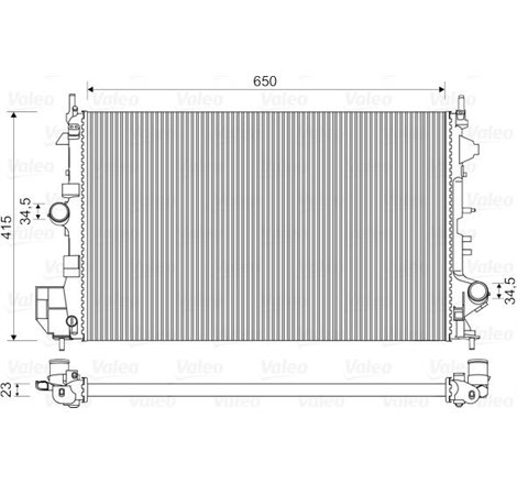 Radiator motor FIAT CROMA. OPEL SIGNUM. VECTRA C. VECTRA C GTS 1.6-1.8 - Valeo-734981