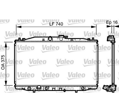 Radiator motor HONDA ACCORD VII 2.0 - Valeo-735050