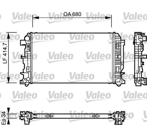 Radiator motor MERCEDES SPRINTER 3.5-T B906. SPRINTER 3.5-T B907. SPRINTER 3.5-T B907. B910. SPRINTER 3-T B906. SPRINTER 3-T B90