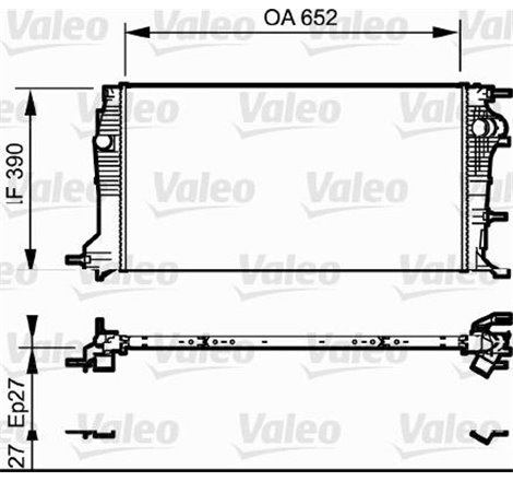 Radiator motor RENAULT FLUENCE. GRAND SCENIC III. MEGANE. MEGANE III. SCENIC III 1.6ALK-2.0D - Valeo-735182