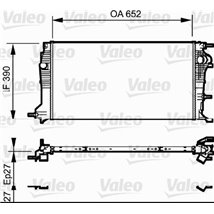Radiator motor RENAULT FLUENCE. GRAND SCENIC III. MEGANE. MEGANE III. SCENIC III 1.6ALK-2.0D - Valeo-735182