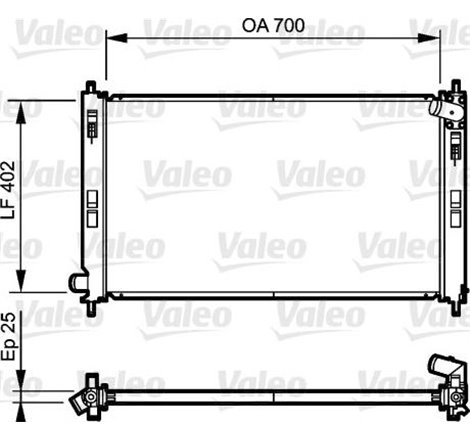Radiator motor CITROEN C-CROSSER. C-CROSSER ENTERPRISE. MITSUBISHI ASX. LANCER VIII. OUTLANDER II. PEUGEOT 4007. 4008 1.6-3.0 - 