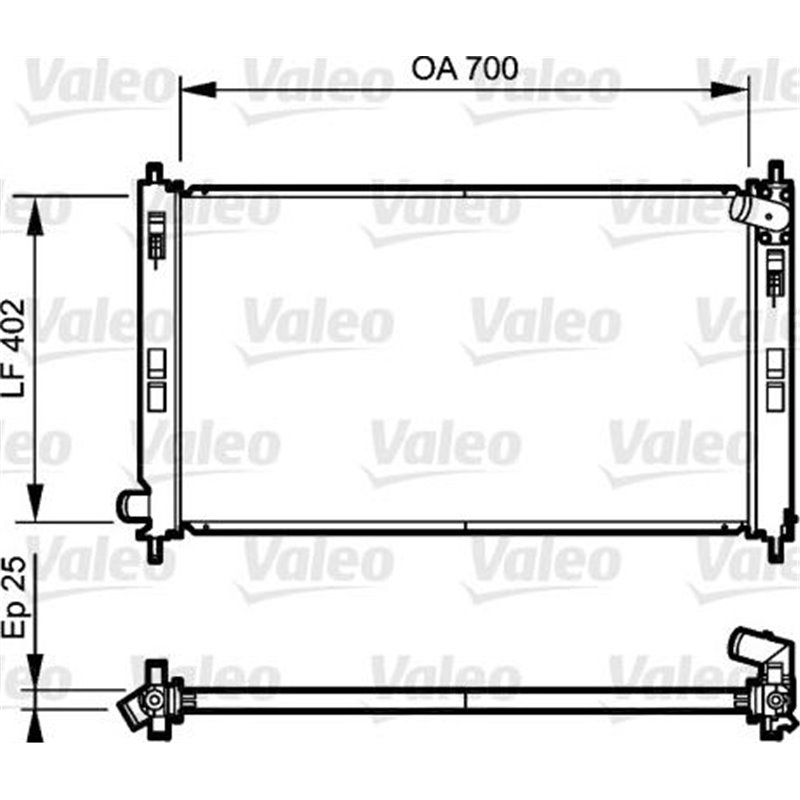 Radiator motor CITROEN C-CROSSER. C-CROSSER ENTERPRISE. MITSUBISHI ASX. LANCER VIII. OUTLANDER II. PEUGEOT 4007. 4008 1.6-3.0 - 