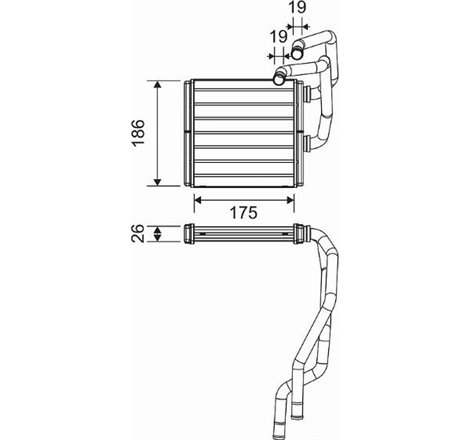 Schimbator caldura. incalzire habitaclu - Valeo-811511 - Valeo-811511