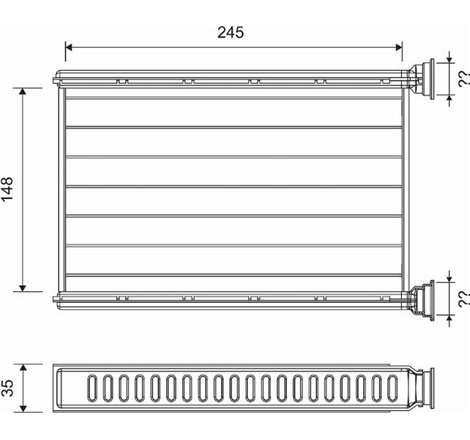 Schimbator caldura, incalzire habitaclu - Valeo-812401