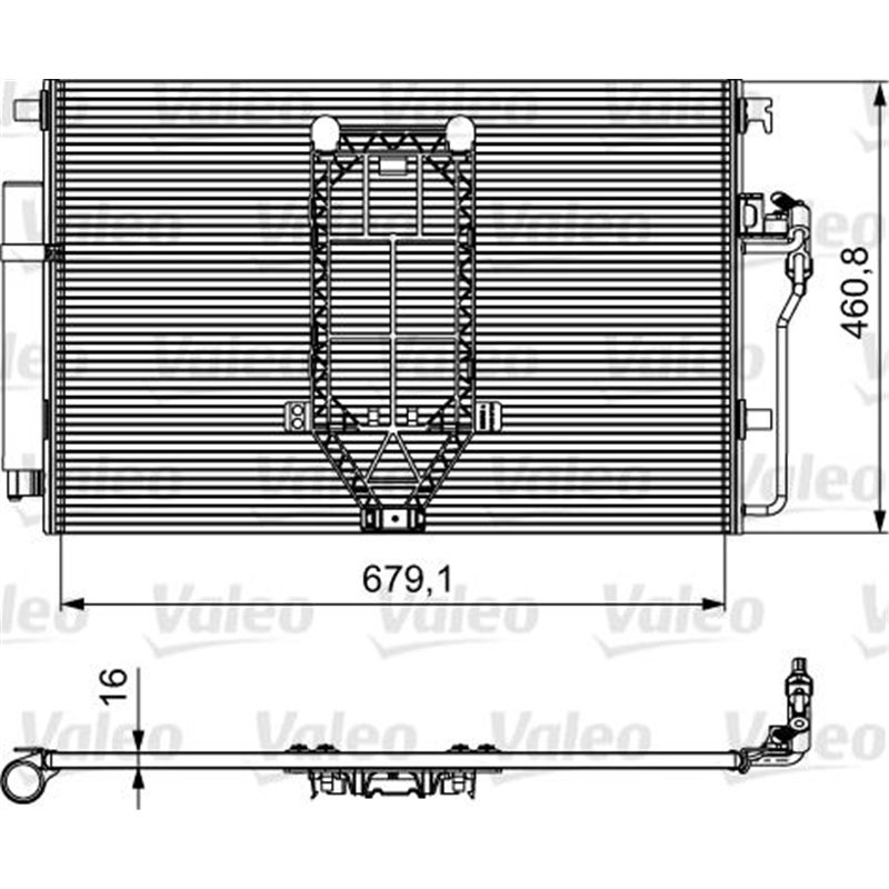 Condensator AC MERCEDES SPRINTER 3.5-T B906. SPRINTER 3.5-T B907. SPRINTER 3.5-T B907. B910. SPRINTER 3-T B906. SPRINTER 3-T B90