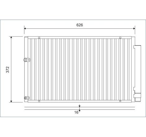 Condensator AC TOYOTA PRIUS 1.5H 09.03-12.09 - Valeo-812880