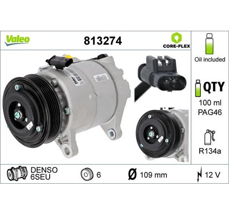 Compresor AC BMW 1 F20. 2 F22. F87. 2 F23. 2 F45. 2 GRAN TOURER F46. 2 GRAN TOURER VAN F46. 5 F10. 5 F11. 5 G30. F90. 5 G31 1.2-