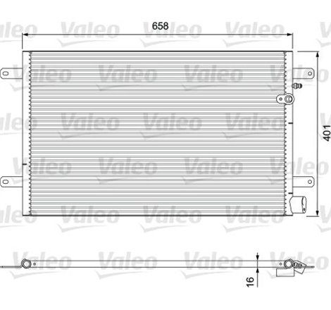 Condensator AC AUDI A6 ALLROAD C6. A6 C6 2.0-5.2 05.04-08.11 - Valeo-814004