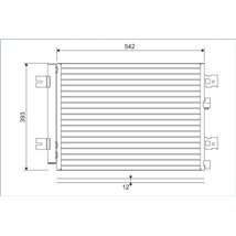 Valeo radiator Klim. Dacia Sandero 8200741257 - Valeo-814077
