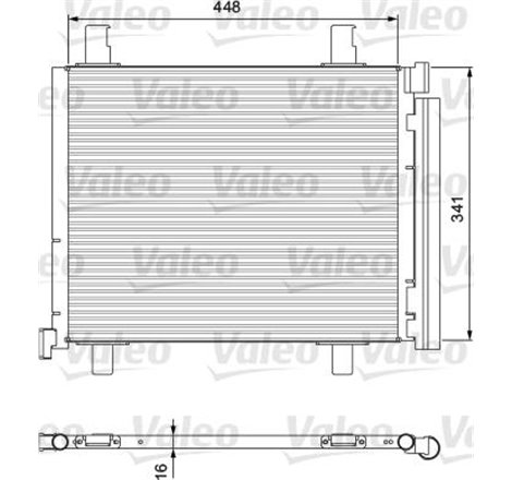 Condensator AC SEAT MII. SKODA CITIGO. E-CITIGO. VW LOAD UP. UP! 1.0-1.0CNG-Electric 08.11- - Valeo-814168