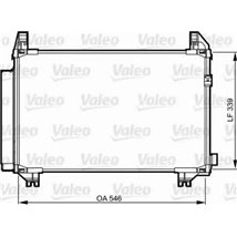 Condensator. climatizare - Valeo-814224 - Valeo-814224