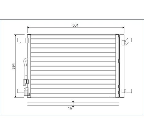 Condensator AC AUDI A3. Q2. Q3. TT. CUPRA ATECA. FORMENTOR. LEON. LEON SPORTSTOURER. DODGE RAM 1500. SEAT ARONA. ATECA. IBIZA V.