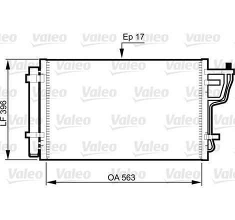 Condensator. climatizare - Valeo-814351 - Valeo-814351