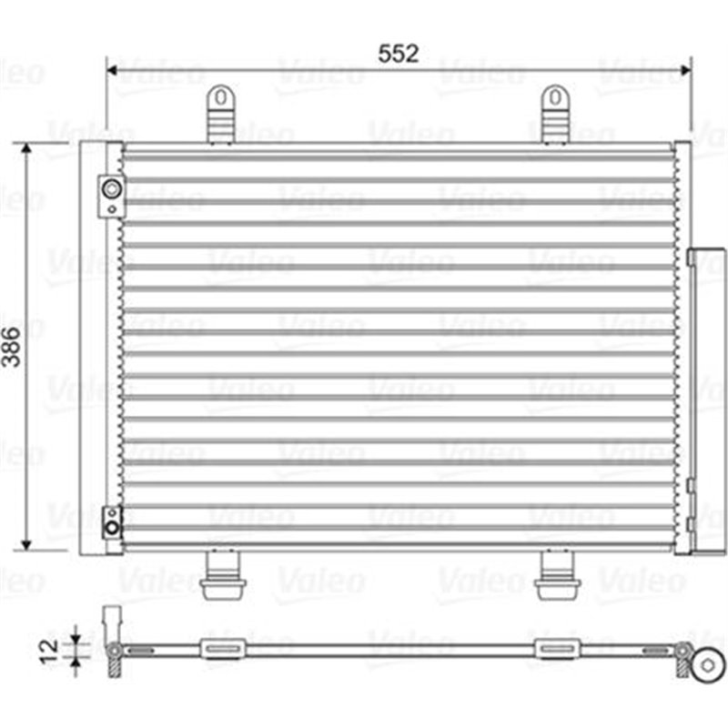 Condensator AC SUZUKI SWIFT IV 1.2-1.6 10.10- - Valeo-814418