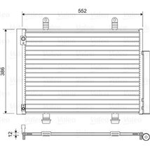 Condensator AC SUZUKI SWIFT IV 1.2-1.6 10.10- - Valeo-814418
