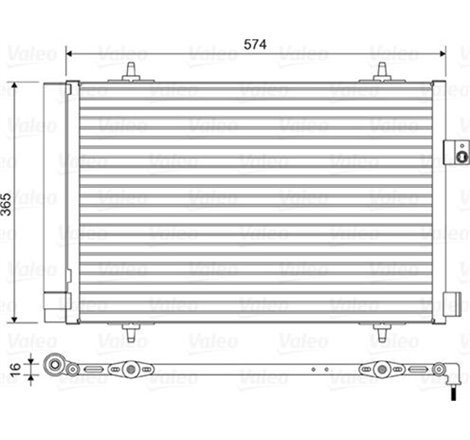 Condensator AC CITROEN C5 III. PEUGEOT 407. 407-KOMBI. 508 I. 508-KOMBI 2.0D-2.0DH 02.08- - Valeo-814420