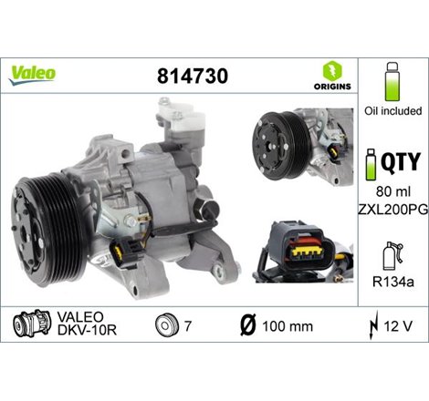 Compresor. climatizare - Valeo-814730 - Valeo-814730