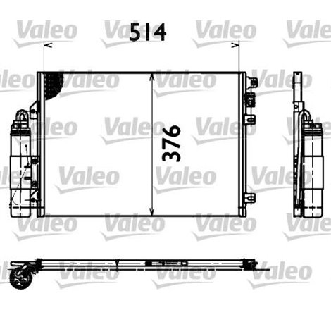 VALEO 77 00 428 083 condensator RENAULT CLIO II 98 - 10-99 - Valeo-817428