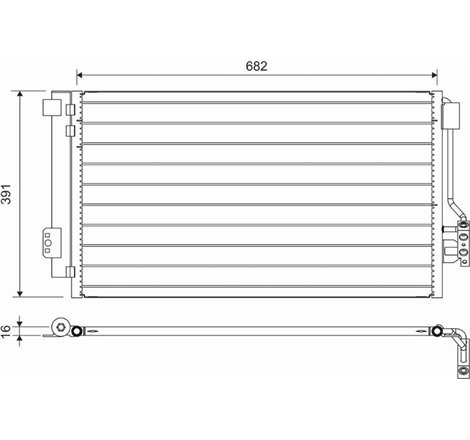 Condensator, climatizare - Valeo-817842
