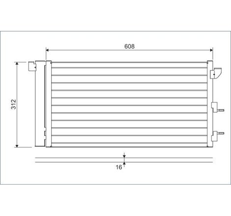 VALEO condensator FIAT Panda 09-03-- - Valeo-818005