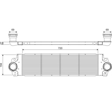 Supply air cooler VW CALIFORNIA T5 CAMPER. CALIFORNIA T6 CAMPER. MULTIVAN T5. MULTIVAN T6. TRANSPORTER T5. TRANSPORTER T6. TRANS