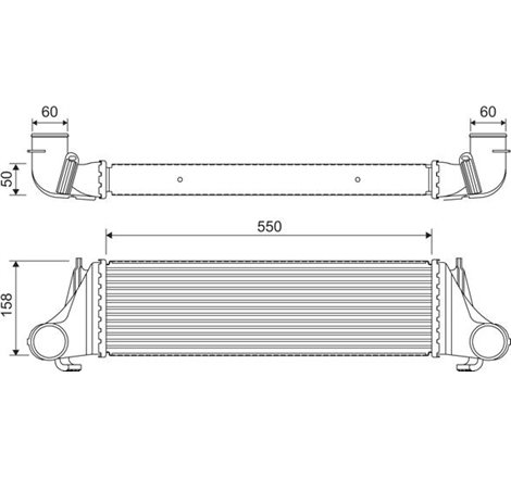 Intercooler, compresor - Valeo-818400
