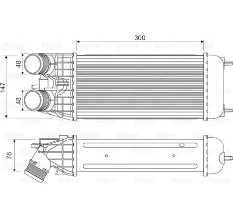 Supply air cooler DS DS 3. CITROEN C3-C3 ORIGIN III. C3 AIRCROSS II. C3 II. C3 II-HATCHBACK. C3 III. C3 PICASSO. C4 CACTUS. C-EL