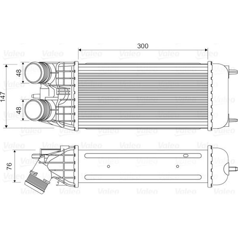 Supply air cooler DS DS 3. CITROEN C3-C3 ORIGIN III. C3 AIRCROSS II. C3 II. C3 II-HATCHBACK. C3 III. C3 PICASSO. C4 CACTUS. C-EL