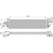 Supply air cooler VOLVO C30. C70 II. S40 II. V40. V50 1.6D-2.0D-2.5 12.03-12.16 - Valeo-818571