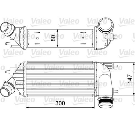 Supply air cooler CITROEN C8. JUMPY II. FIAT SCUDO. PEUGEOT 807. EXPERT. EXPERT TEPEE 2.0D-2.2D 07.02- - Valeo-818583