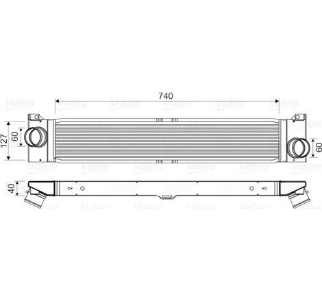 Supply air cooler FIAT DUCATO 2.0D-3.0D 07.06- - Valeo-818586