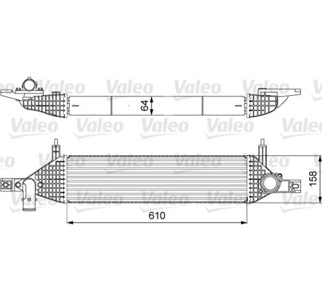Supply air cooler NISSAN QASHQAI I 1.6D 10.11-04.14 - Valeo-818633