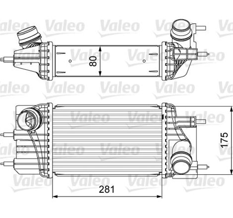 Supply air cooler NISSAN JUKE. NV200. NV200-EVALIA. PULSAR 1.5D 02.10- - Valeo-818666