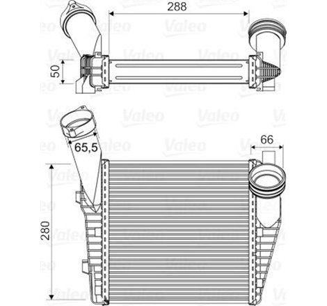 Supply air cooler AUDI Q7. PORSCHE CAYENNE. VW TOUAREG 2.5D-6.0D 09.02- - Valeo-818814