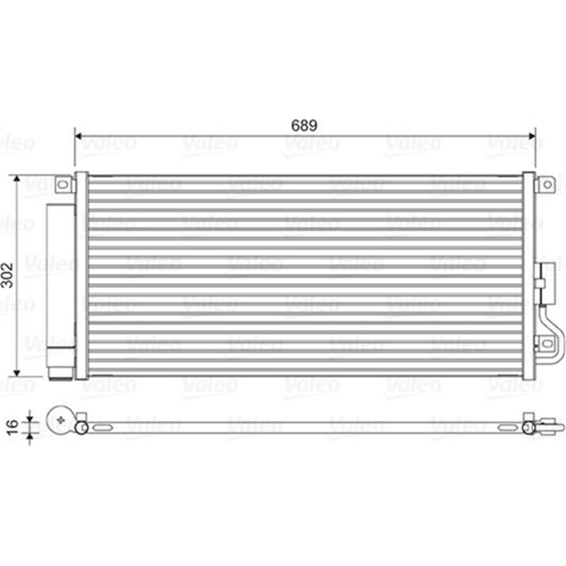 Condensator AC CHEVROLET TRAX. OPEL MOKKA-MOKKA X 1.4-1.6D-1.7D 06.12- - Valeo-822592