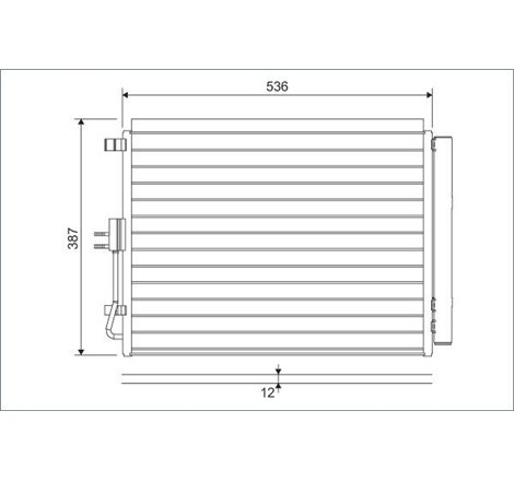 Condensator AC HYUNDAI ELANTRA V. I30. KIA CEED. CERATO III. PRO CEED 1.4-2.0 02.11- - Valeo-822598