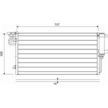 Condensator, climatizare - Valeo-822690