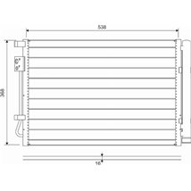 Condensator, climatizare - Valeo-822726