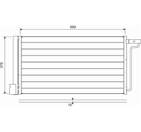 Condensator, climatizare - Valeo-822727