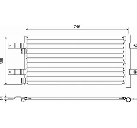 Condensator, climatizare - Valeo-822728