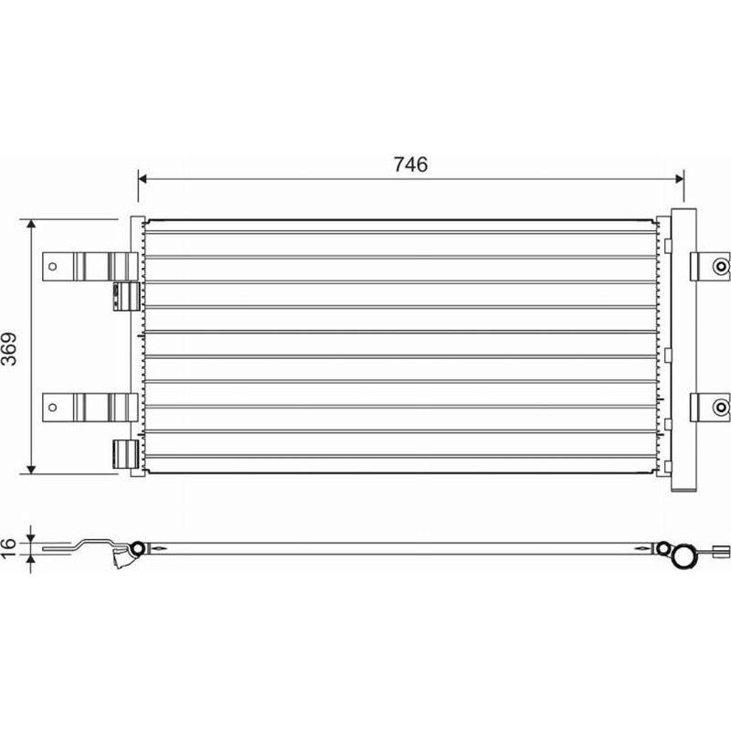 Condensator, climatizare - Valeo-822728