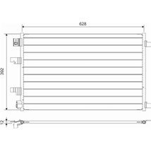 Condensator, climatizare - Valeo-822744