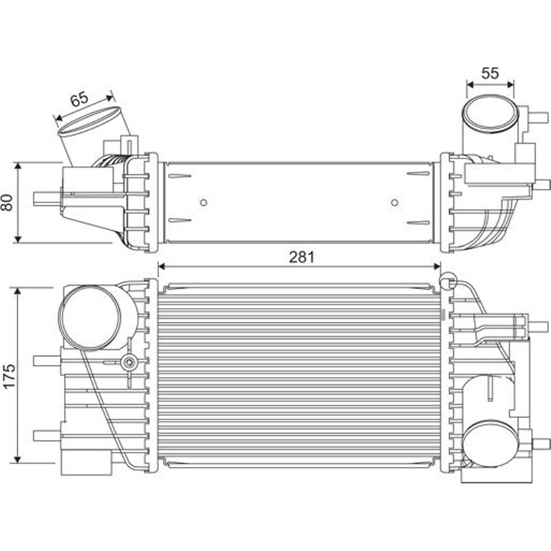 Intercooler, compresor - Valeo-822919