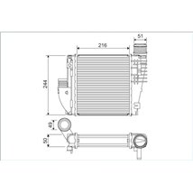 Intercooler, compresor - Valeo-822927