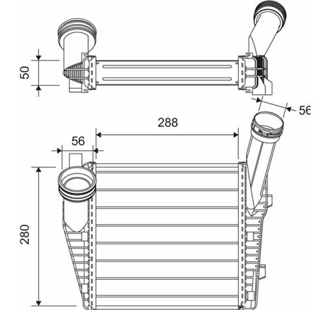 Intercooler, compresor - Valeo-822947