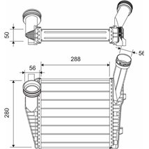 Intercooler, compresor - Valeo-822947