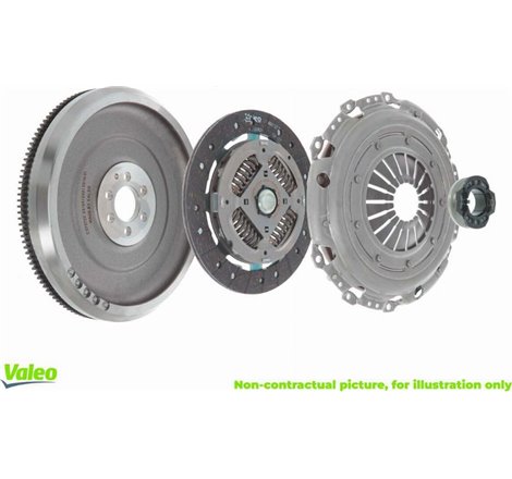 Kit ambreiaj cu volanta rigida si rulment de presiune 229mm PEUGEOT 307 2.0D 08.00-12.09 - Valeo-835007